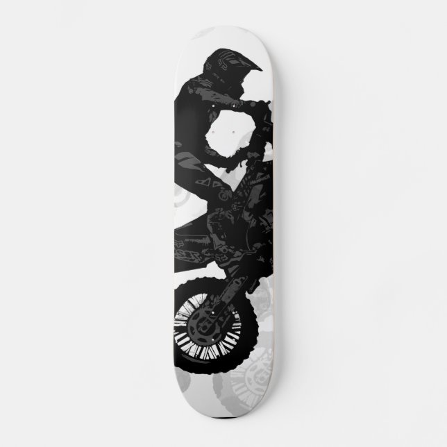 Extreme Motocross Stuntmen Mini Skateboard Bräda 18,5 Cm (Framsida)