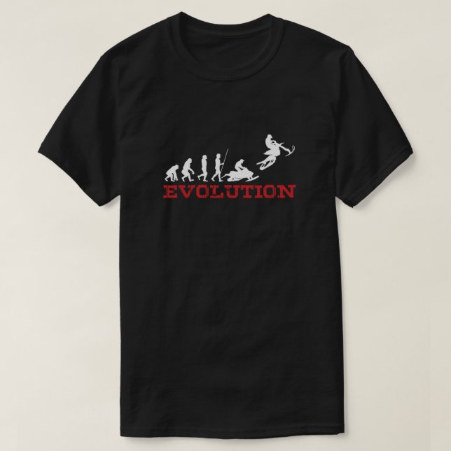 Extreme Snowbike Evolution Snow Bike Sports Gift T Shirt (Design framsida)