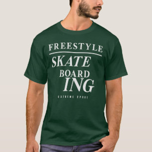 Extreme Sport Freestyle Skateboarding T Shirt