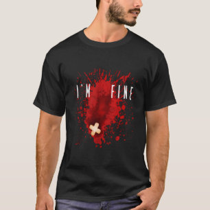 Extreme Sport I Bra Bloody Blood Stain Graphic T Shirt