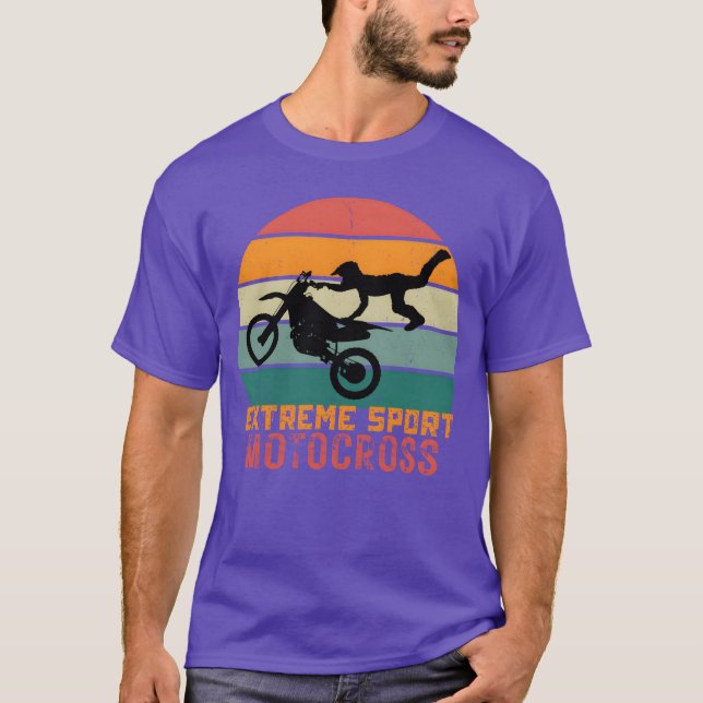 EXTREME SPORT MOTOCROSS funny T Shirt (Framsida)