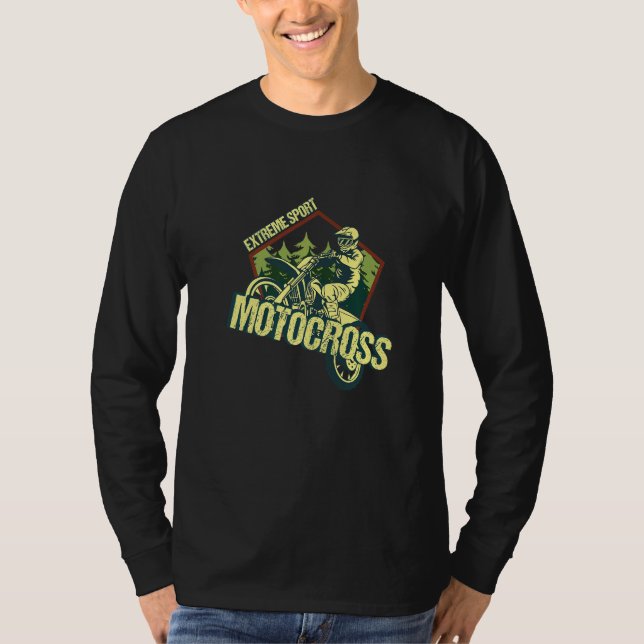 Extreme Sport Motocross Motorsport Motocross Racin T Shirt (Framsida)