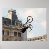Extreme Sports Poster:Guy on Bike doing Tricks