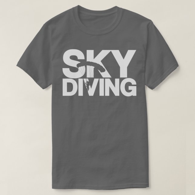 Extreme Sports Skydiving Fallskärm T Shirt (Design framsida)