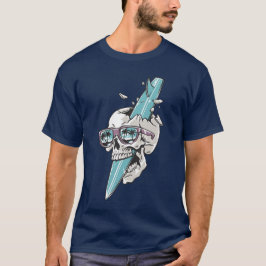 Extreme Surf Skull Surfing Summer Beach Shirt Gift T