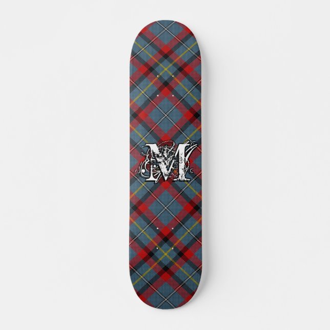 Extreme Tartan Irish Klan MacNamara McNamara Mini Skateboard Bräda 18,5 Cm (Framsida)