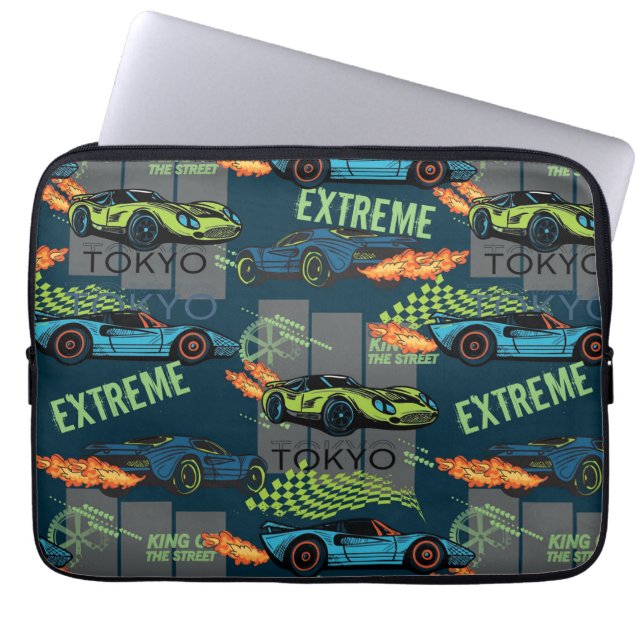 Extreme Tokyo Street Racing Pattern Laptop Fodral (Framsidan)