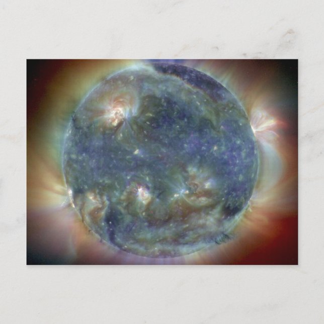 Extreme Ultraviolet Sol NASA Vykort (Framsida)