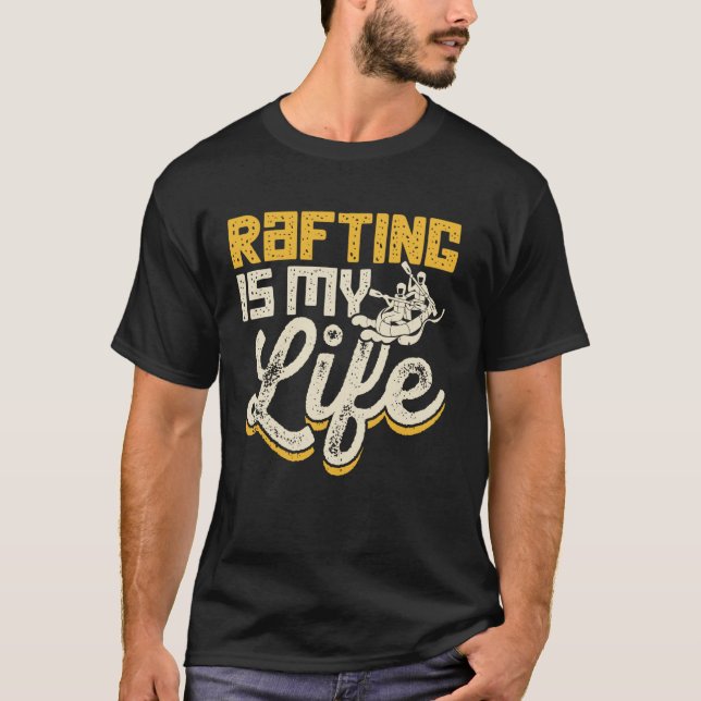 Extreme Whitewater Raiting Excitement T Shirt (Framsida)