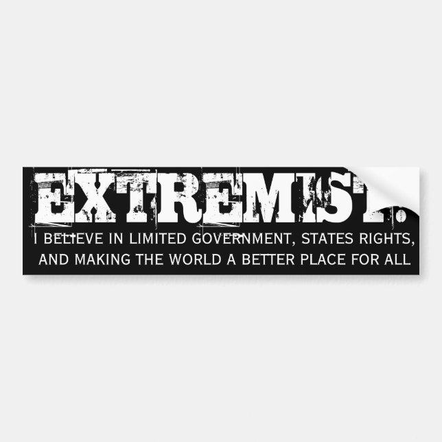 EXTREMIST! Bildekal (Framsidan)