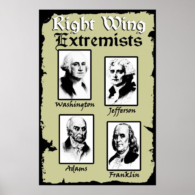 Extremister från right wing! poster (Framsidan)
