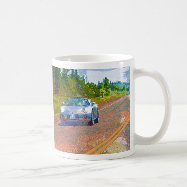 Extremt Coola Toppen Fast Silver-sportbil Kaffemugg (Höger)
