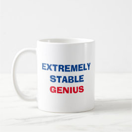 Extremt stabil Genius Donald Trump Funny Quote Kaffemugg