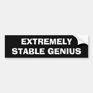 Extremt stabil Genius Funny Donald Trumpoffert Bildekal