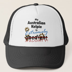 Extremt stygg australiensisk Kelpie Truckerkeps