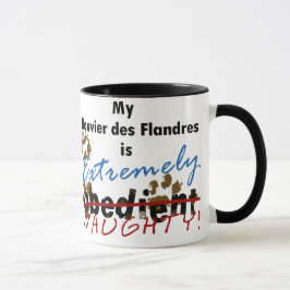 Extremt stygg Bouvier des Flandres Mugg