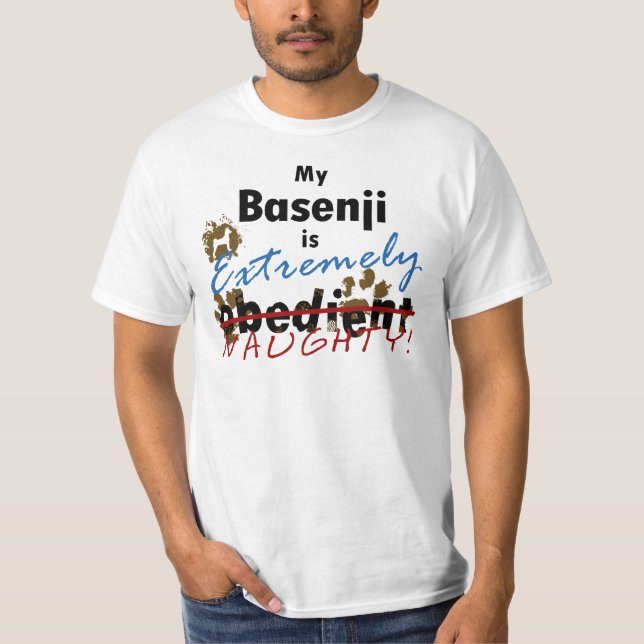 Extremt stygga Basenji Tee Shirt (Framsida)