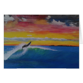 Extremt tak över taket hälsningskort