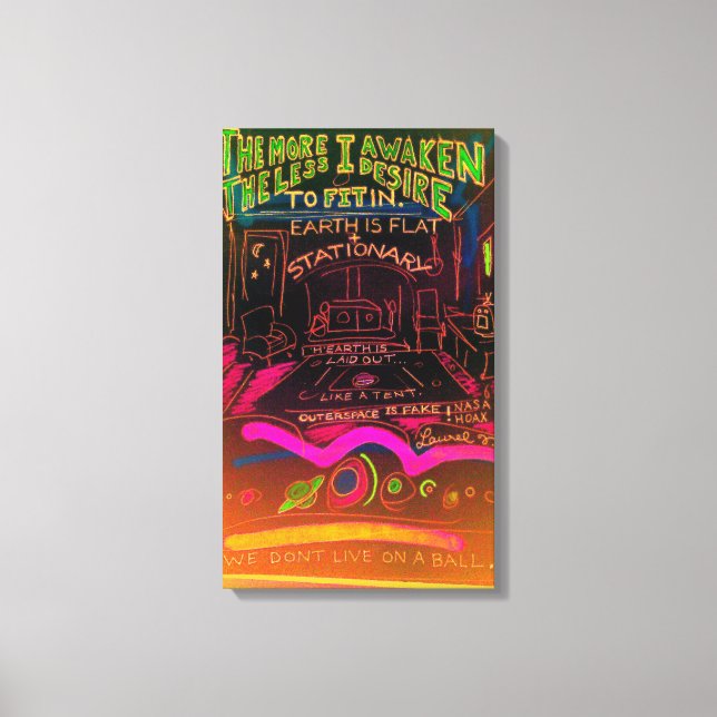 Extremt utrymme är falskt canvastryck (Framsida)