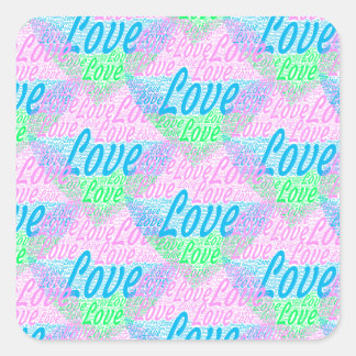 Extremt vacker dekal. fyrkantigt klistermärke