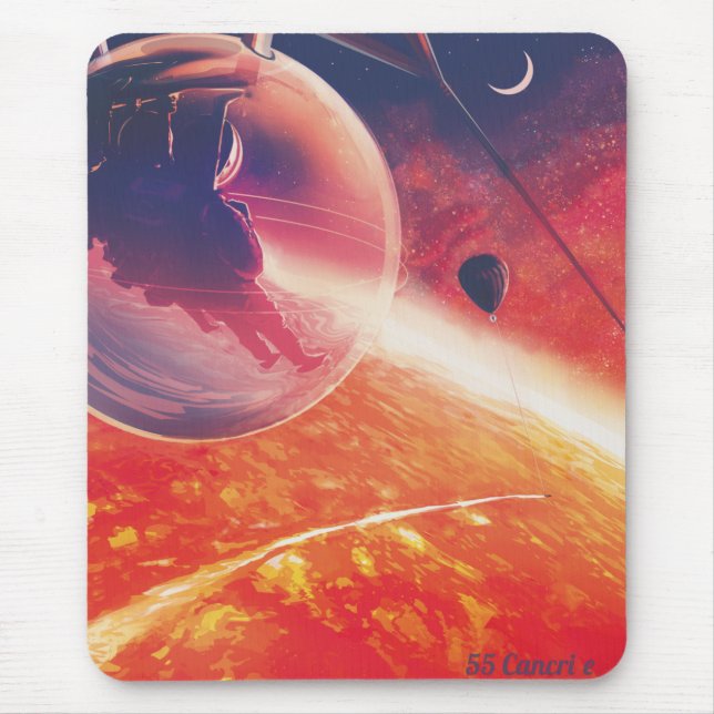 Extremt Varm Ballong över en vulkanisk Helveteslan Musmatta (Framsidan)