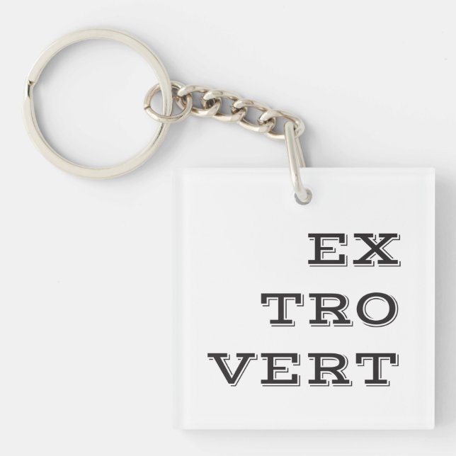Extrovert Acrylic Keychain (Framsidan)