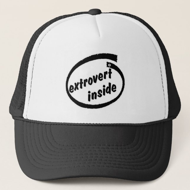Extrovert inuti T-Shirt Keps (Framsida)