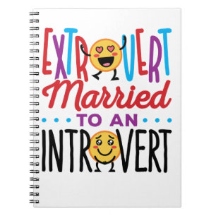 Extrovertera gift med en presentationsfunktion anteckningsbok