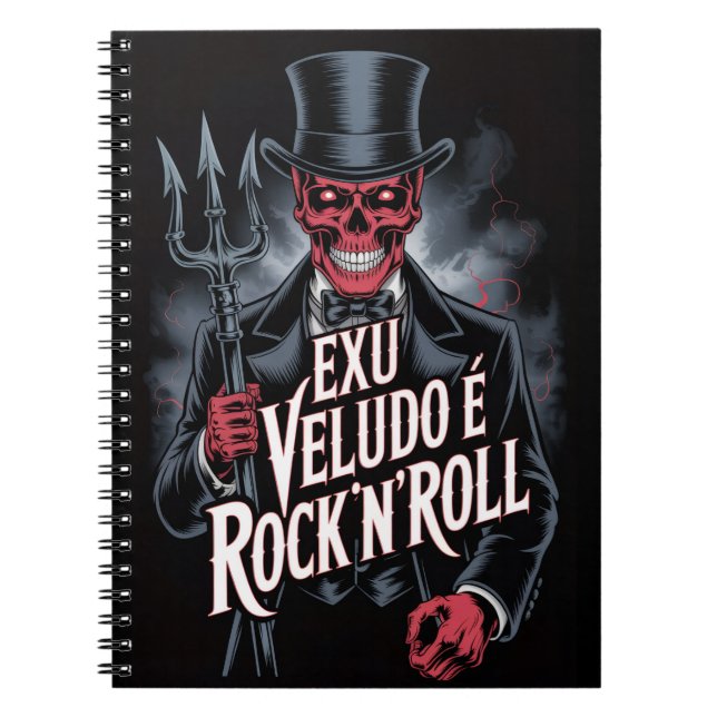 Exu Veludo é Rock'N'Roll #1 Anteckningsbok (Framsidan)