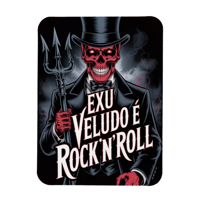 Exu Veludo é Rock'N'Roll #1 Magnet (Vertikal)