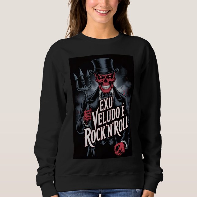 Exu Veludo é Rock'N'Roll #1 T Shirt (Framsida)