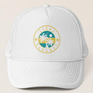 Exuma Bahamas-öarna Retro Handflatan Träd Souvenir Keps