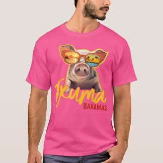 Exuma Bahamas Swimming Gris Västindien Beach Resor T Shirt