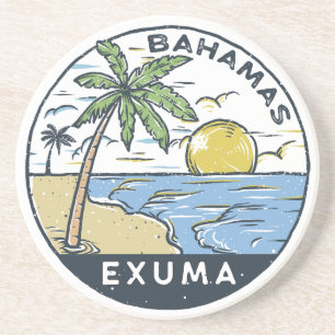 Exuma Bahamas Vintage Underlägg
