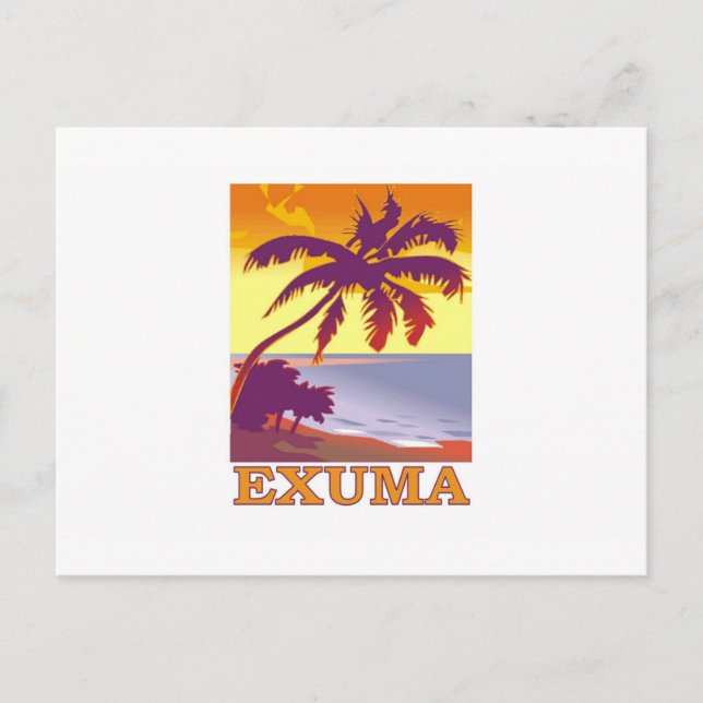 Exuma, Bahamas Vykort (Framsida)