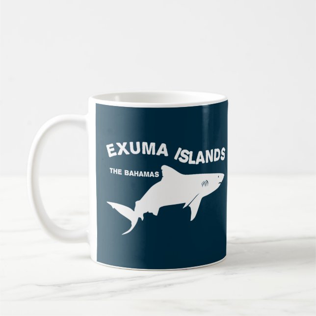 Exuma Islands - Bahamas Shark Diving Kaffemugg (Vänster)