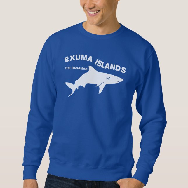 Exuma Islands - Bahamas Shark Diving Lång Ärmad Tröja (Framsida)