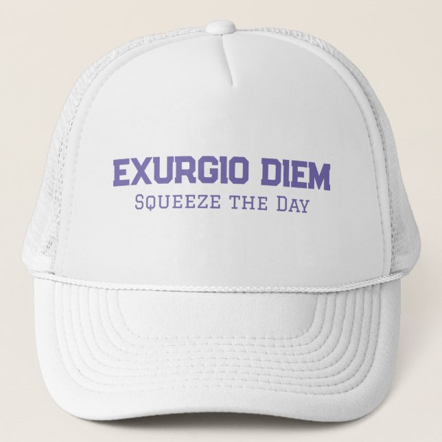 Exurgio Diem Trucker Cap (Squeeze the Day) Keps (Framsida)