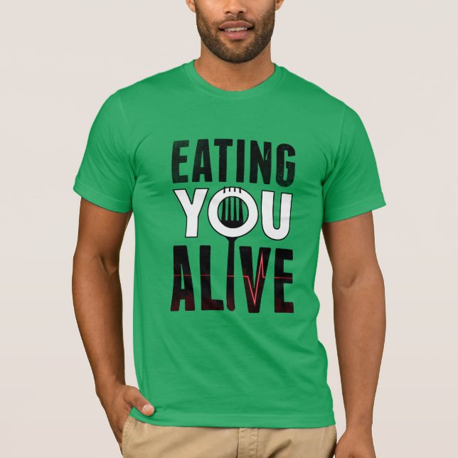 EYA-logotyp - rund halsT-tröja Tee Shirt (Framsida)