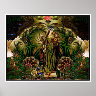 Eyasha gudinna av fred och Tranquility Poster
