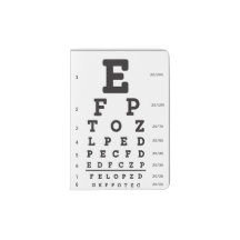Eye chart Snellen Chart Passport Holder