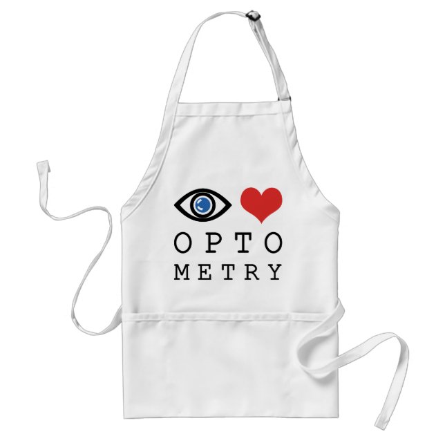 Eye Love Heart Optometri - Optiker Ögon Diagram Förkläde (Framsidan)