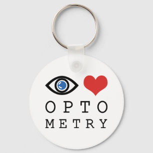 Eye Love Heart Optometri - Optiker Ögon Diagram Nyckelring