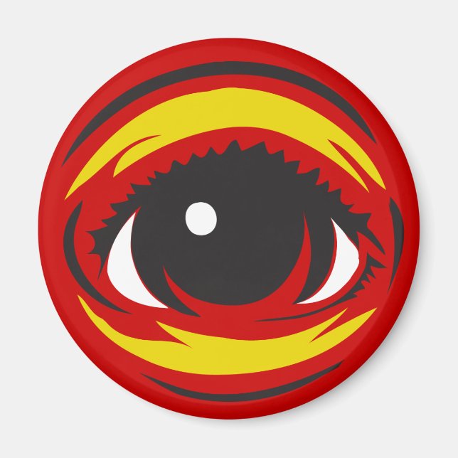 Eye magnet - Red (Framsidan)