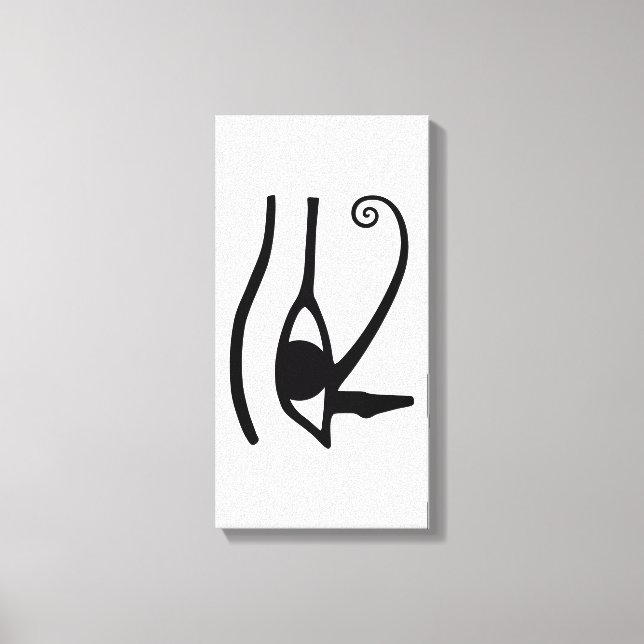 Eye of Horus – Anch – Lebensschlüssel –Hieroglyphs Canvastryck (Framsida)