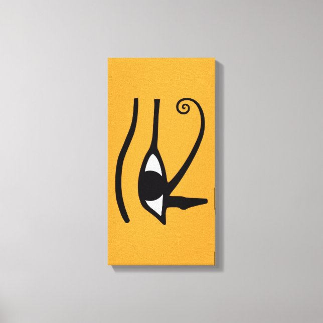 Eye of Horus – Anch – Lebensschlüssel –Hieroglyphs Canvastryck (Framsida)
