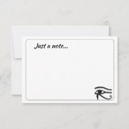 Eye Of Horus Egyptian Symbol Custom Just a Note Anteckningskort