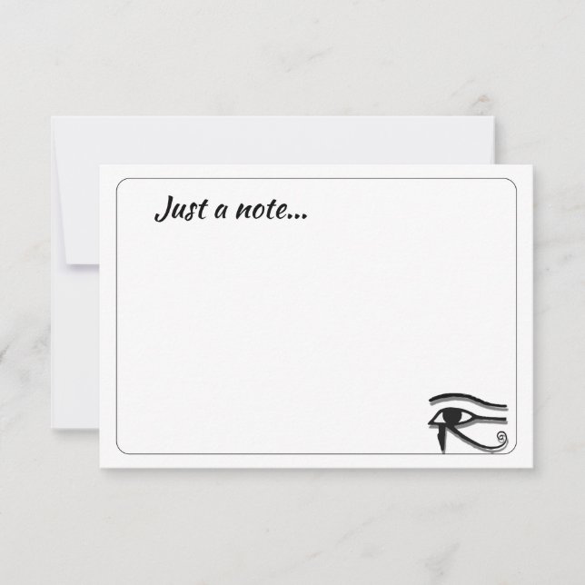 Eye Of Horus Egyptian Symbol Custom Just a Note Anteckningskort (Framsida)