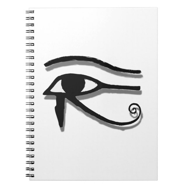 Eye Of Horus Egyptian Symbol Ink Drawing Anteckningsbok (Framsidan)