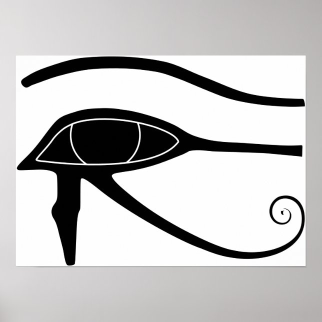 Eye of Horus – Horusauge Hieroglyphs Hyroglyphen Poster (Framsidan)